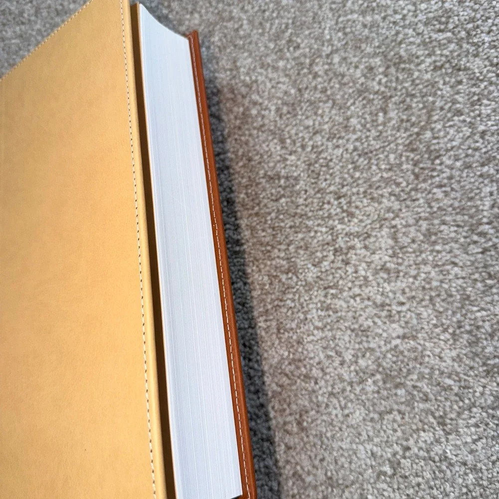 HarperOne NRSV Holy Bible with Apocrypha Two Tone Tan Brown Faux Leather 2007